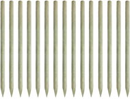 Špičaté plotové sloupky 15 ks impregnovaná borovice 4 x 197 cm - Plot