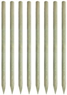 Špičaté plotové sloupky 8 ks impregnované dřevo 200 cm - Plot