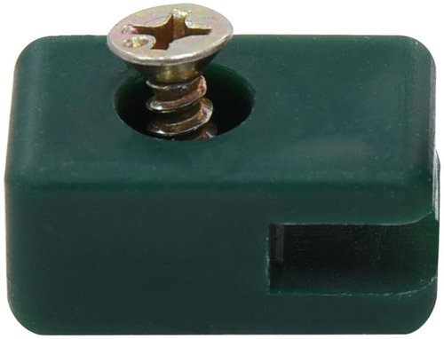 Fence wire holder with screw 100 sets green - Fence Strut - Main image