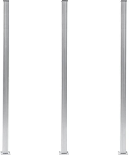 Plotové sloupky 3 ks hliník 185 cm - Plot - Main image