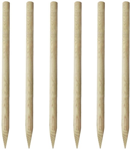 Plotové sloupky 6 ks dřevo 170 cm - Plot - Main image