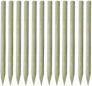 Špičaté plotové sloupky 12 ks impregnované dřevo 150 cm - Plot