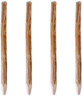 Špičaté plotové sloupky 4 ks lískové dřevo 150 cm - Plot