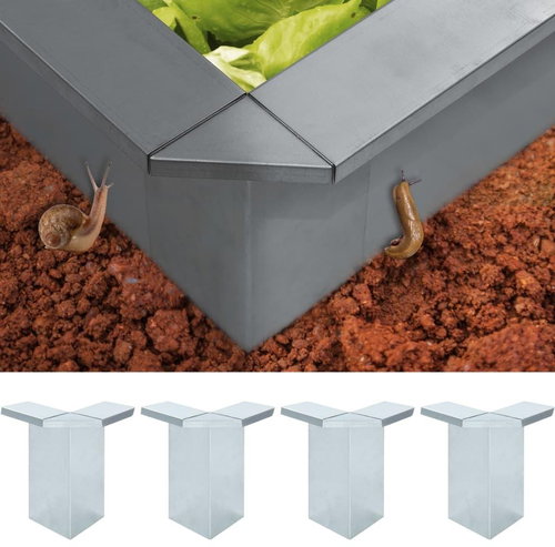 Konektory k plotu proti slimákům 4 ks ocel 17,5 x 17,5 x 25 cm - Spojka - Main image