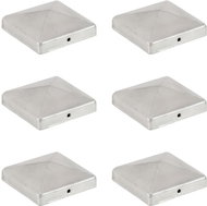 Covers for fence posts canopy 6pcs galvanized metal 101x101mm - Protective Cap
