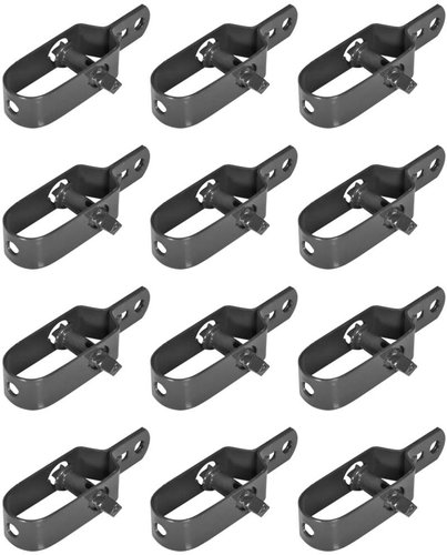 Wire tensioners for wire fence 12 pcs 100 mm grey - Turnbuckle - Main image