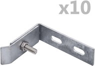 Corner wall clips 10 sets silver - Clamp