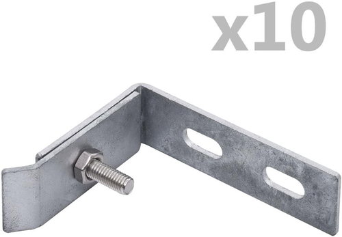 Corner wall clips 10 sets silver - Clamp - Main image