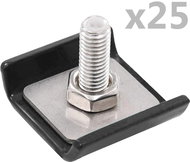Clamp for wire mesh parts 25 sets anthracite - Fence Staples