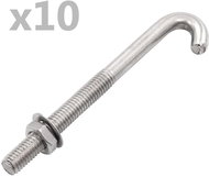 Hákový šroub s maticí a podložkou M8 x 100 mm 25 setů - Screws