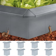 Konektory plotu proti slimákům 8 ks pozinkovaná ocel 10x10x25cm - Spojka