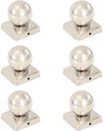 Fence post caps 6 pcs with ball Stainless steel 101x101 mm - Protective Cap