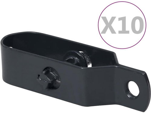 Wire fence tensioners 10 pcs 100 mm steel anthracite - Turnbuckle - Main image