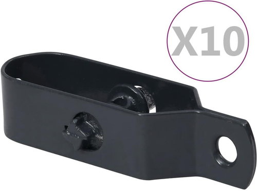 Wire fence tensioners 10 pcs 90 mm steel anthracite - Turnbuckle - Main image