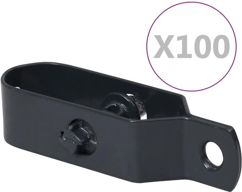 Wire fence tensioners 100 pcs 100 mm steel anthracite - Turnbuckle - Main image