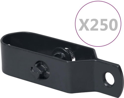 Wire fence tensioners 250 pcs 90 mm steel anthracite - Turnbuckle - Main image