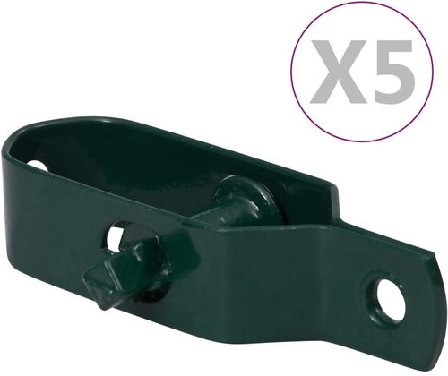 Wire fence tensioners 5 pcs 100 mm steel green - Turnbuckle - Main image