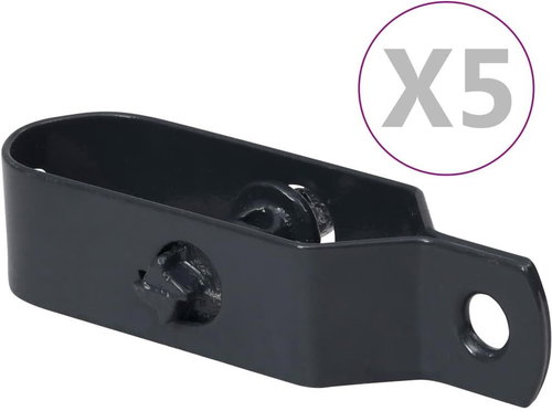 Wire fence tensioners 5 pcs 90 mm steel anthracite - Turnbuckle - Main image