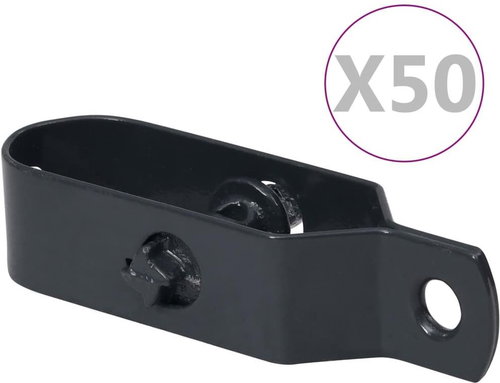 Wire fence tensioners 50 pcs 100 mm steel anthracite - Turnbuckle - Main image
