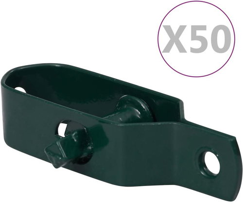 Wire fence tensioners 50 pcs 100 mm steel green - Turnbuckle - Main image