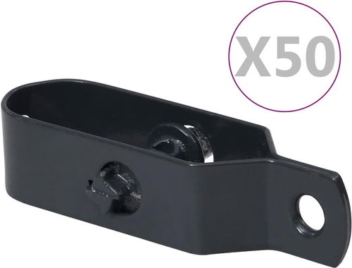 Wire fence tensioners 50 pcs 90 mm steel anthracite - Turnbuckle - Main image