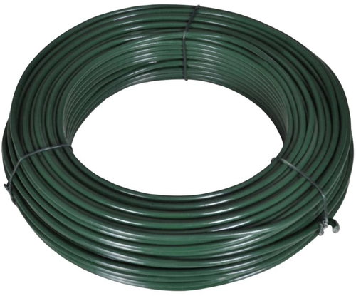 Fence wire 55 m 2,1/3,1 mm steel green - Wire - Main image