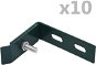 Corner wall clips 10 sets green - Clamp