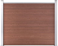 Plotový dílec WPC 180 × 146 cm hnědý - Plotové dílce