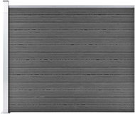 Plotový dílec WPC 175 × 146 cm černý - Plotové dílce