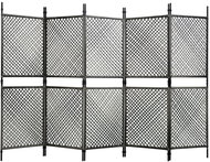 Plotový dílec polyratan 3 × 2 m antracitový - Plotové dílce