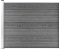 Plotový dílec WPC 175 × 146 cm šedý - Plotové dílce