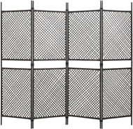 Plotový dílec polyratan 2,4 × 2 m hnědý - Plotové dílce