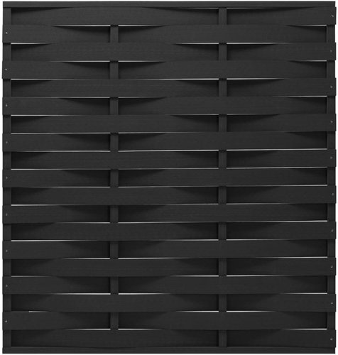 Plotový dílec WPC 170 × 180 cm černý - Plotové dílce - Main image