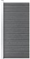 Plotový dílec WPC 95 × 186 cm šedý - Plotové dílce