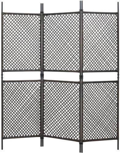 Plotový dílec polyratan 1,8 × 2 m hnědý - Plotové dílce - Main image