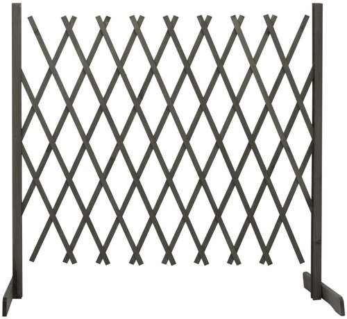 Garden Trellis Fence Grey 180 × 100cm Solid Fir - Wooden Fence - Main image