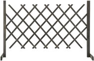 Záhradný trelážový plot sivý 120 × 90 cm masívna jedľa - Drevený plot
