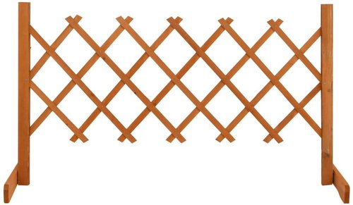Garden trellis fence orange 120 × 60 cm solid fir - Wooden Fence - Main image