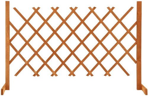 Garden trellis fence orange 120 × 90 cm solid fir - Wooden Fence - Main image
