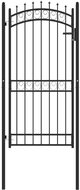Zahradní branka s hroty ocelová 100 × 200 cm černá - Branka k plotu