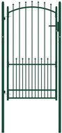 Zahradní branka s hroty ocelová 100 × 175 cm zelená - Branka k plotu