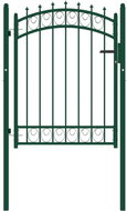 Plotová branka s hroty ocel 102 × 125 cm zelená - Branka k plotu