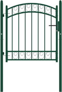 Zahradní branka s obloukem ocelová 100 × 100 cm zelená - Branka k plotu