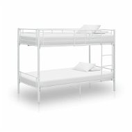 Bunk bed white metal 90x200 cm - Bed