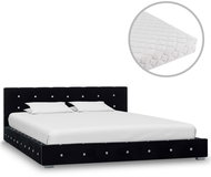 Bed with black velvet mattress 140x200 cm - Bed