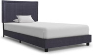 Bed frame dark gray textile 90x200 cm - Bed Frame