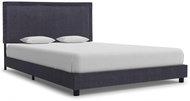 Bed frame dark gray textile 120x200 cm - Bed Frame