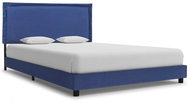 Bed frame blue textile 120x200 cm - Bed Frame