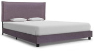 Bed frame taupe textile 120x200 cm - Bed Frame