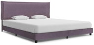 Bed frame taupe textile 160x200 cm - Bed Frame